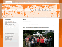 Tablet Screenshot of formundfarbe-crailsheim.de
